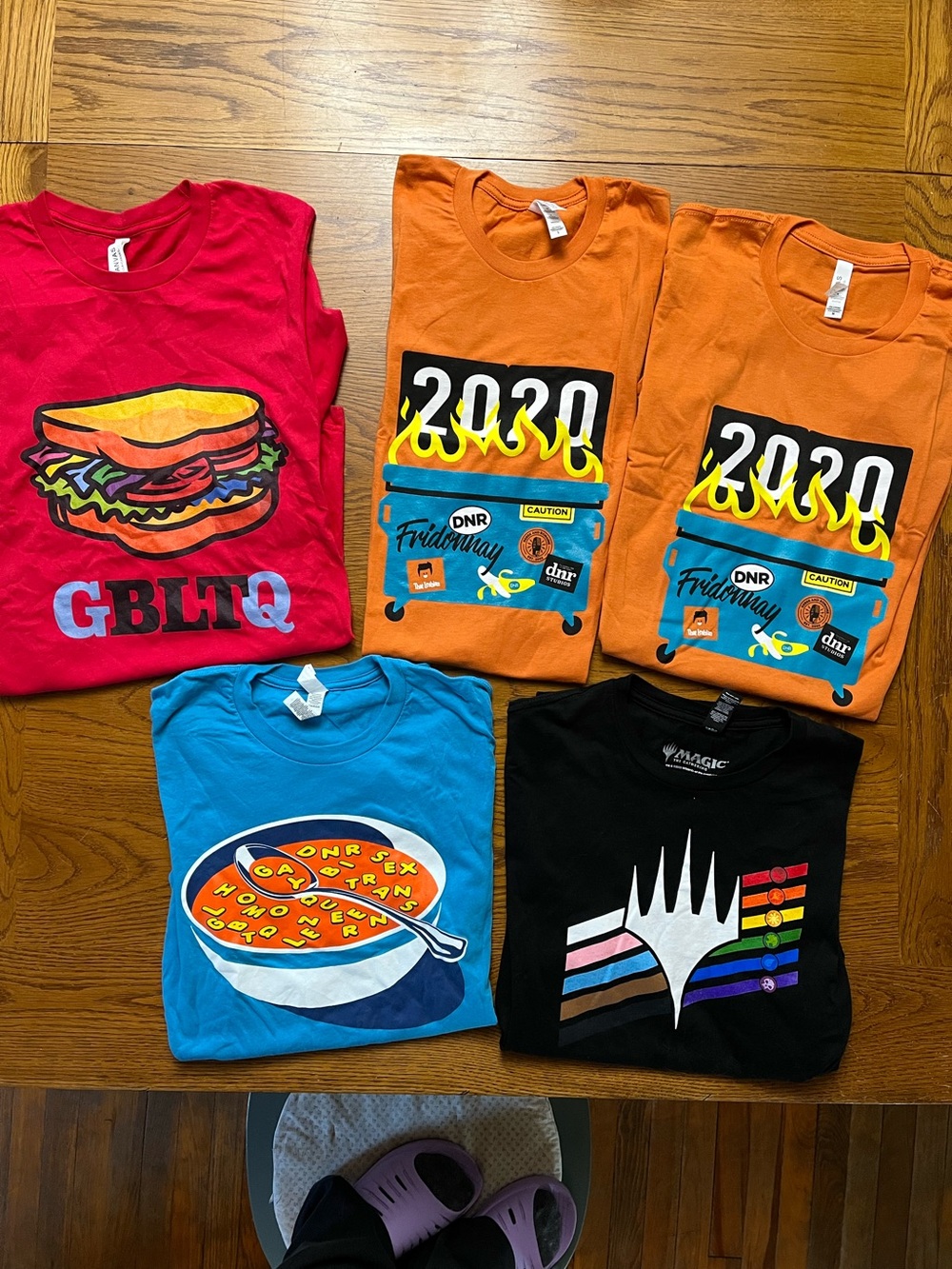 Bundle of LGBTQ+ Pride t-shirts small & medium